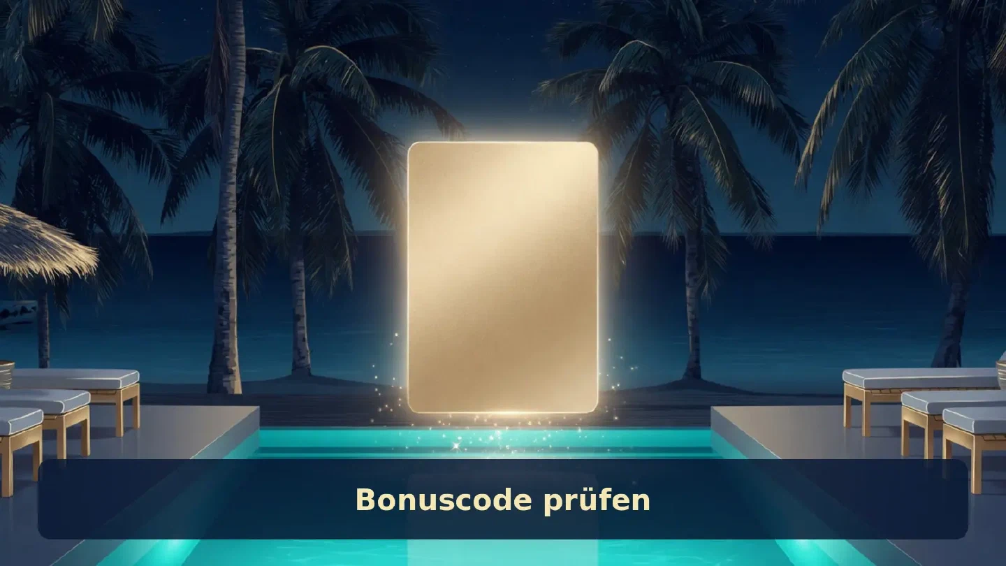 Goldene Bonuskarte über blauem Wasser